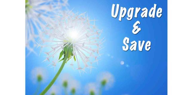 Upgrade and save