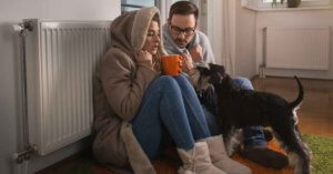 cold couple with broken heating system